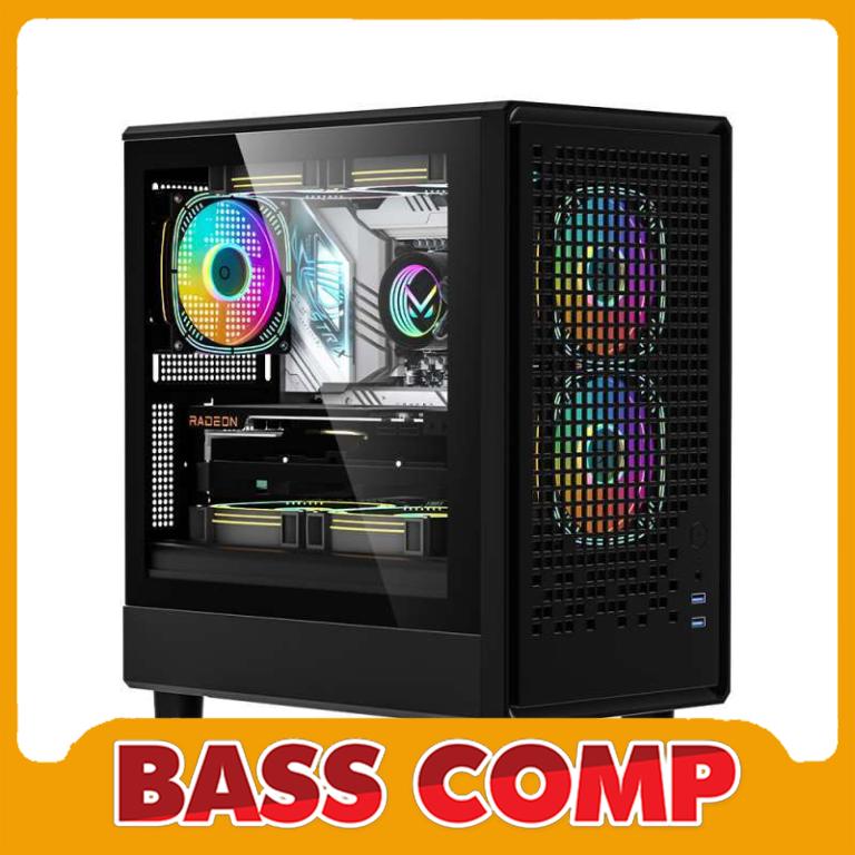 CASING FPMAX AIRMESH G2 BLACK+3FAN RGB #1