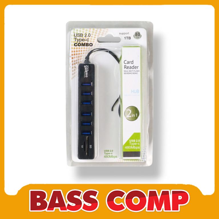 USB HUB 6 PORT + CARDREADER COMBO #1