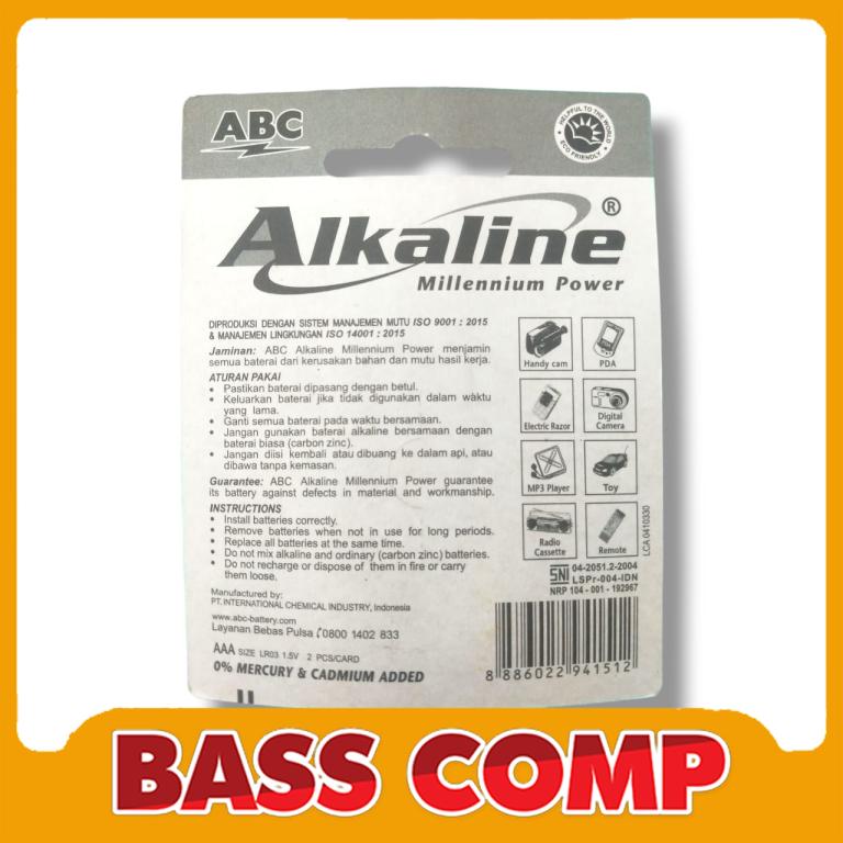 BATERAI ALKALINE AAA 2S #1