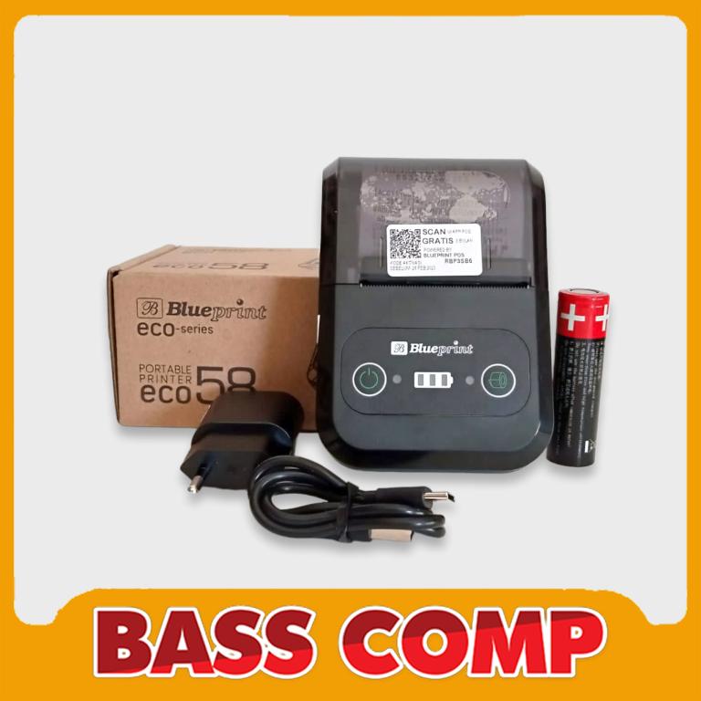 BLUEPRINT ECO58 PRINTER THERMAL BLUETOOTH BATERAI #3
