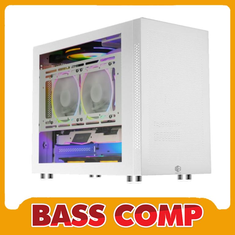 CASING CUBE GAMING AXEL GLASS V2.0 WHITE #1