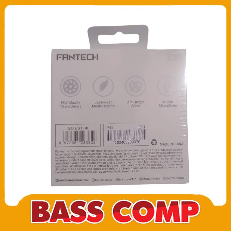 EARPHONE FANTECH ES1 BLACK #2