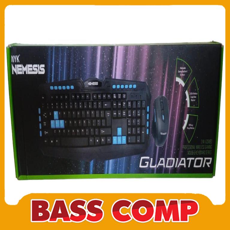 KEYBOARD MOUSE WIRELESS NYK WS500 GLADIATOR #3