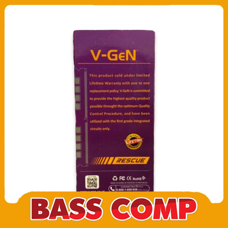 VGEN LONGDIM DDR3 2GB PC12800/1600MHZ RESCUE #3