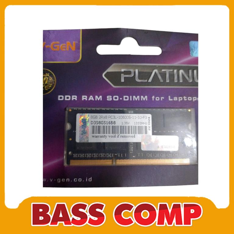 VGEN SODIM PLATINUM DDR3L 8GB PC10600/1333MHZ #3