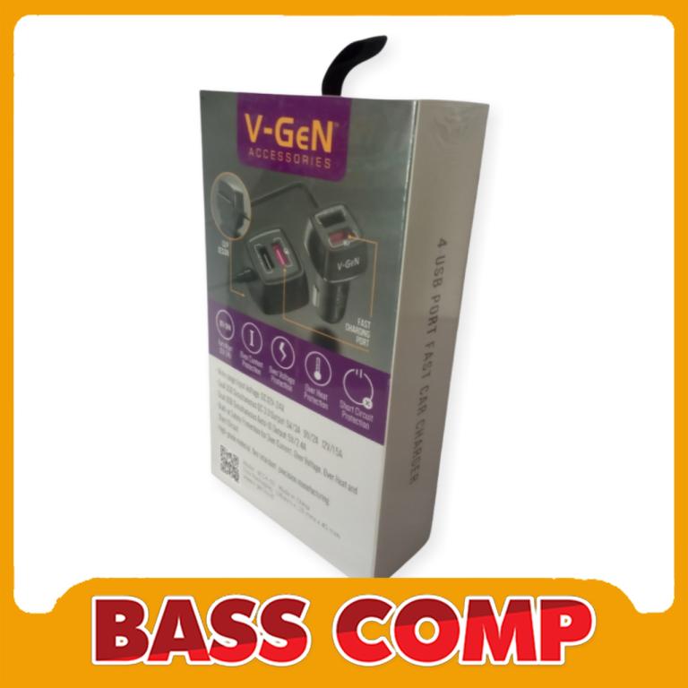 VGEN VCC4-02 CAR CHARGER TOTAL 4 PORT, 2 PORT FAST CHARGING #2