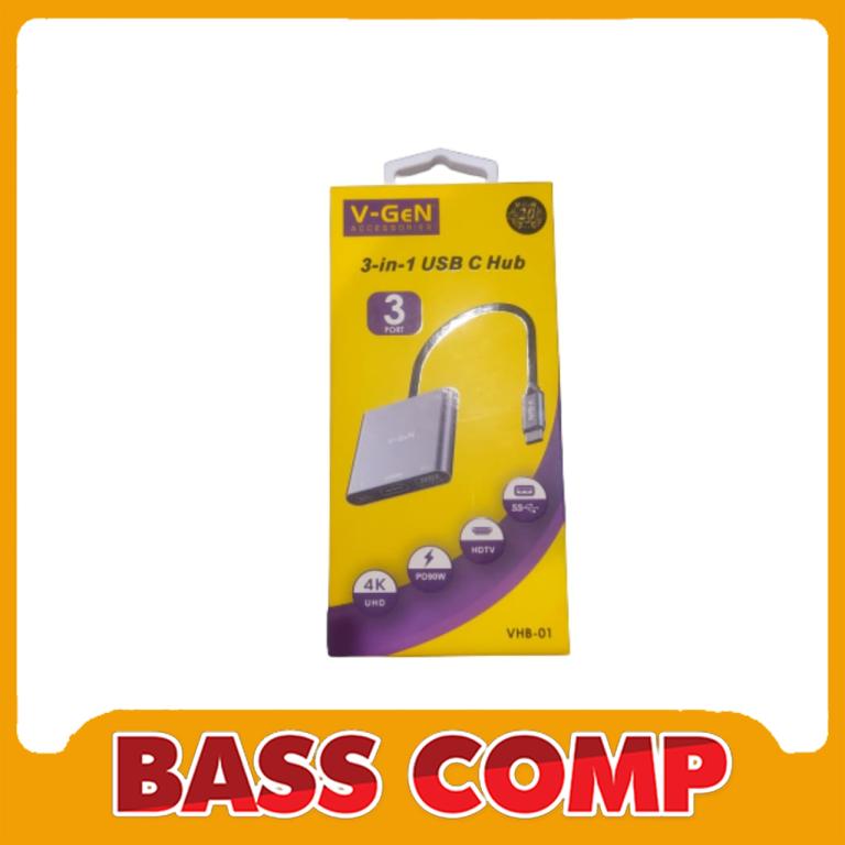 VHB-01 HUB TYPE-C 3 IN 1 HDMI USB TYPE-C #2