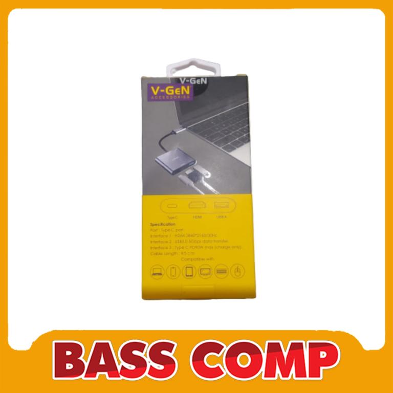 VHB-01 HUB TYPE-C 3 IN 1 HDMI USB TYPE-C #3